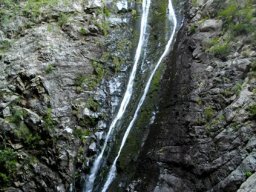 Meiringspoort waterfall in a dry season