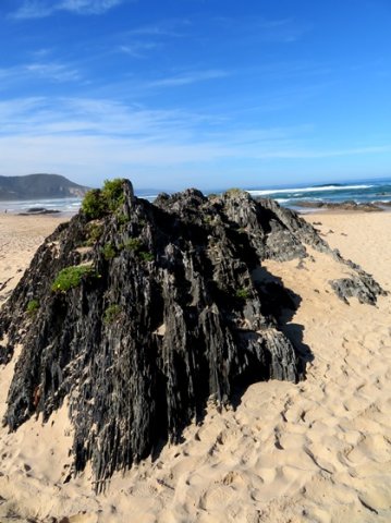 Clean beach rock 